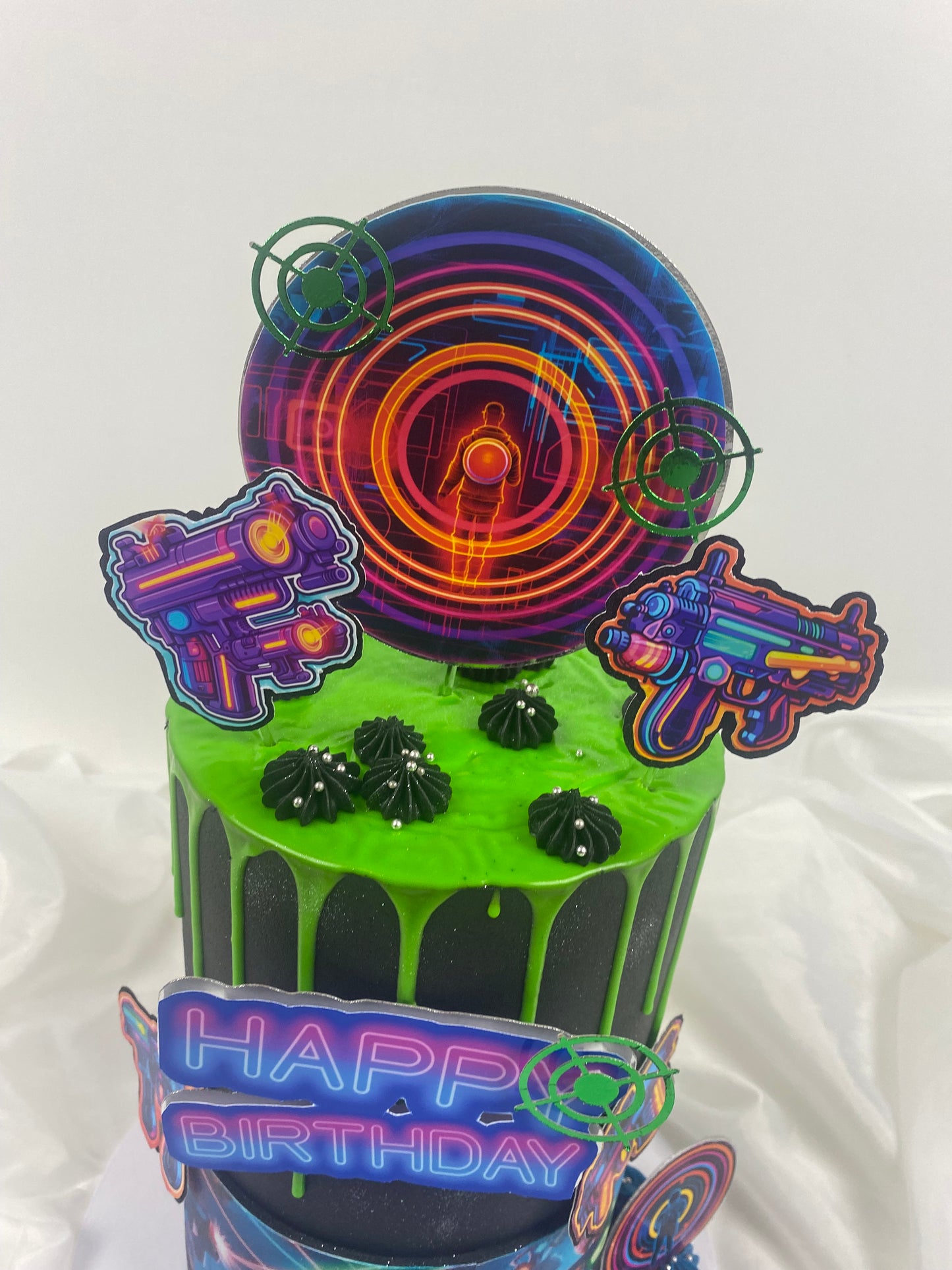 Laser tag cake