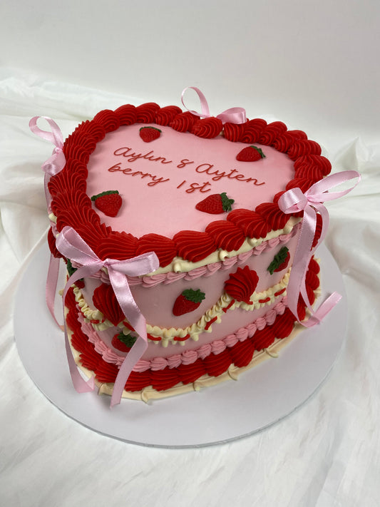 Berry Heart Cake