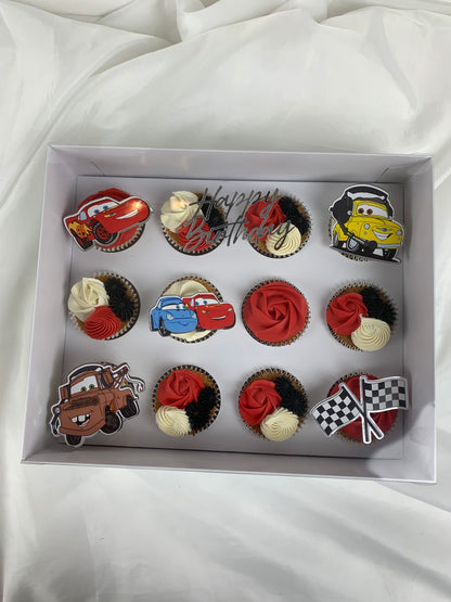 Cars number cake