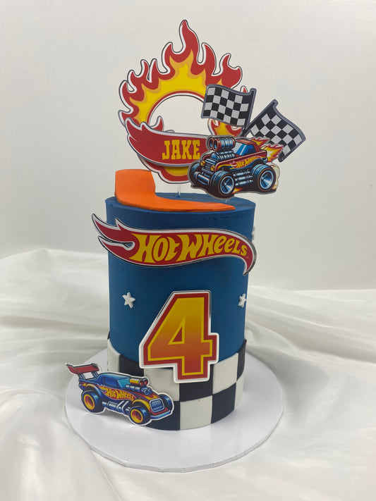 Hot wheels cake