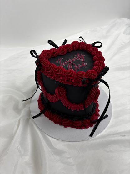 Design your own heart cake