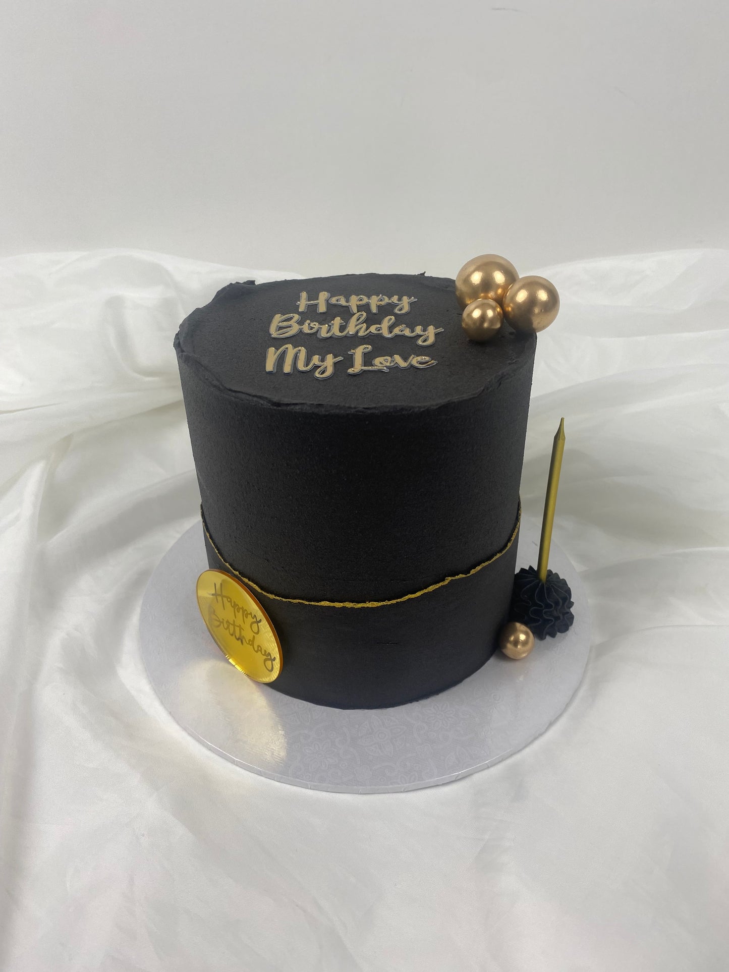 Black on Black mini cake