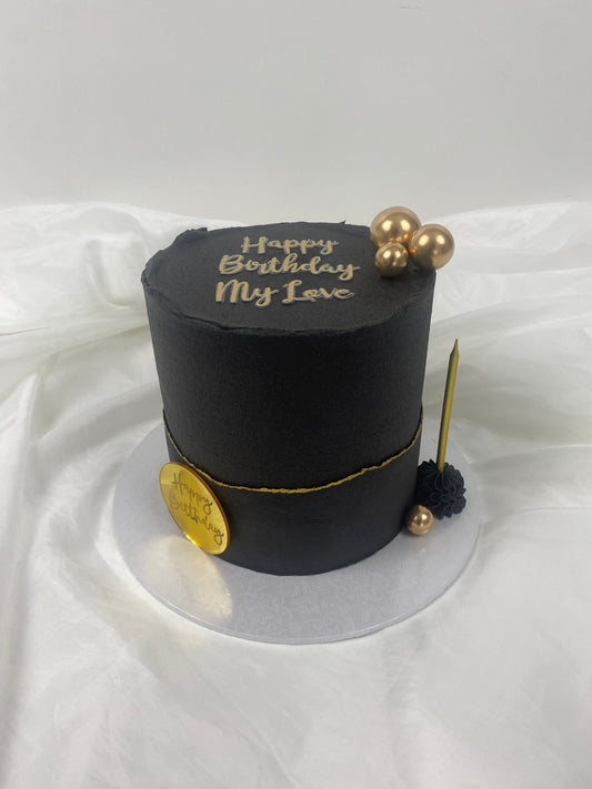 Black on Black mini cake