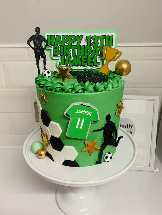 Football Style Cake