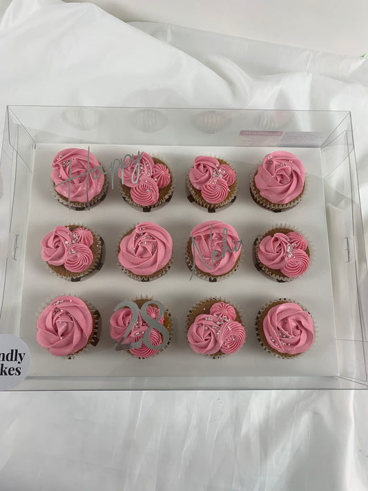 Create your own rose cupcakes