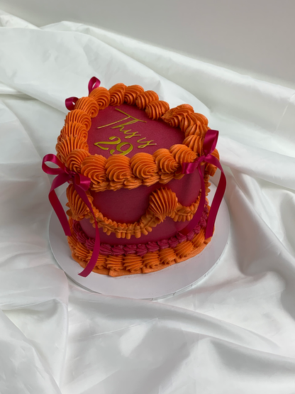 Design your own heart cake